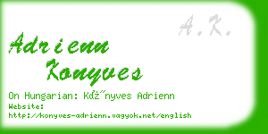 adrienn konyves business card